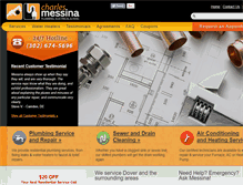 Tablet Screenshot of callmessina.com